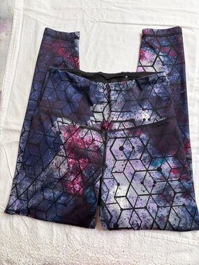 Galaxy Print Active Leggings